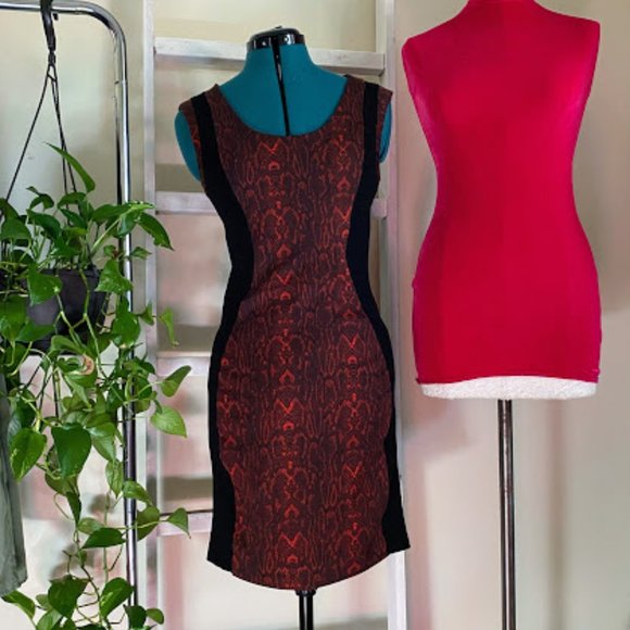 Mango MNG fitted color block dress XS - Picture 1 of 6